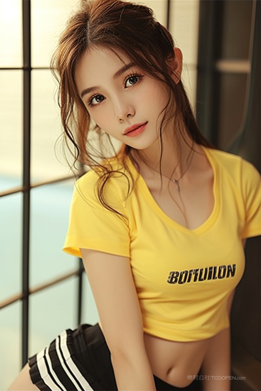 摄影化妆服装美女性感彩妆美容时尚长发青春美白潮流模特