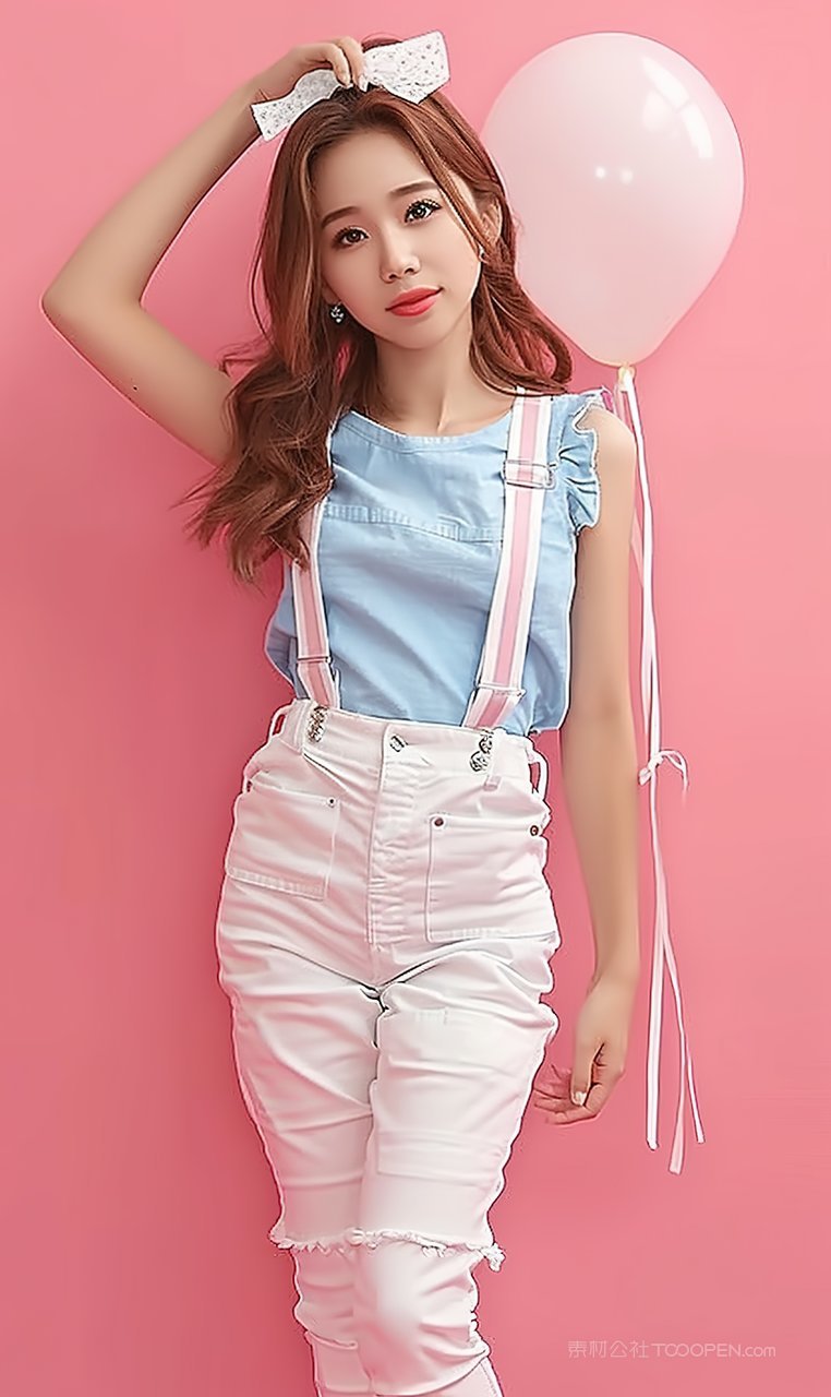 盛装彩妆美容气质美发魅力青春美女女性活力