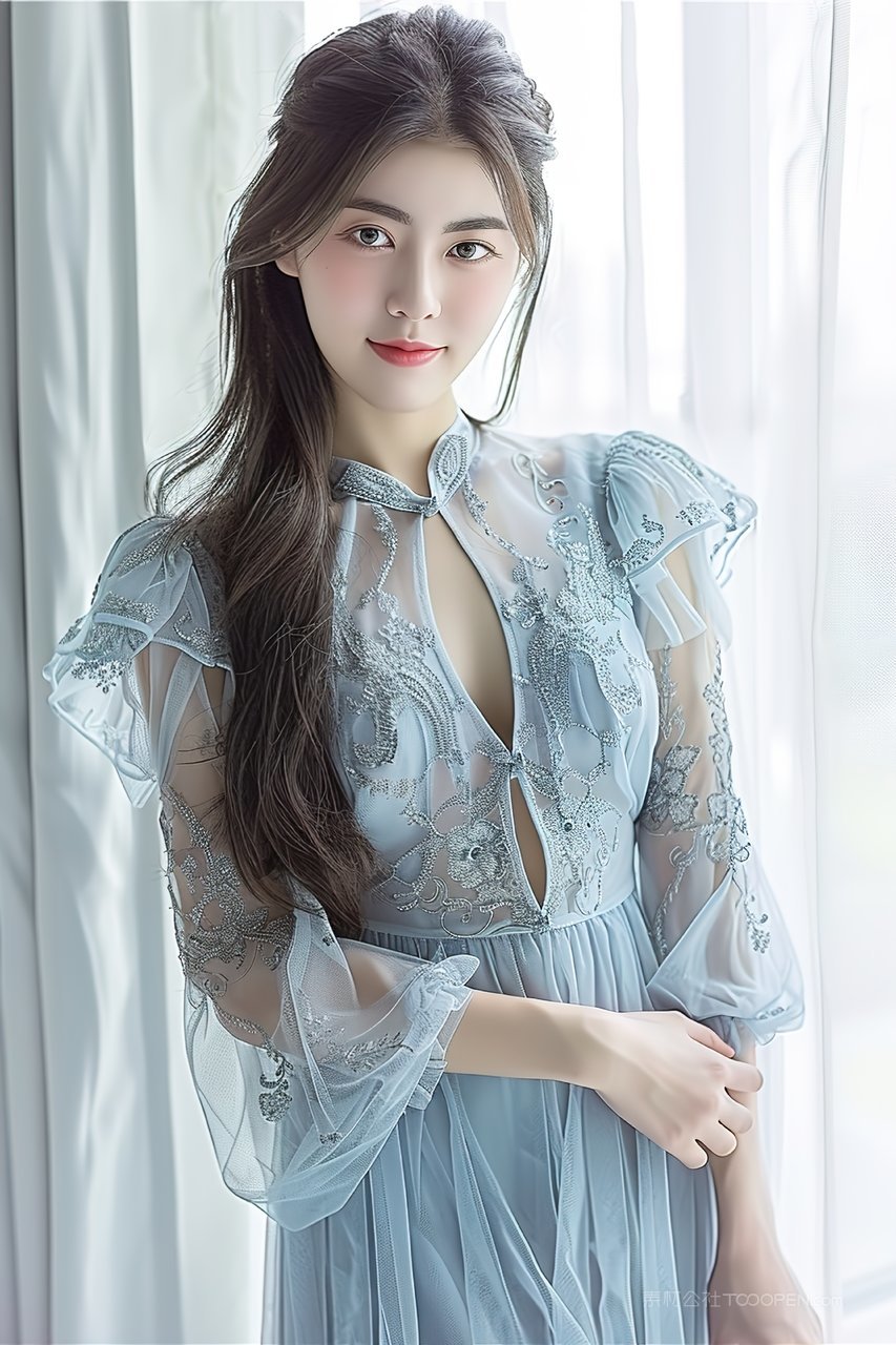 青春优美彩妆优雅年轻女性美女活力美容少女