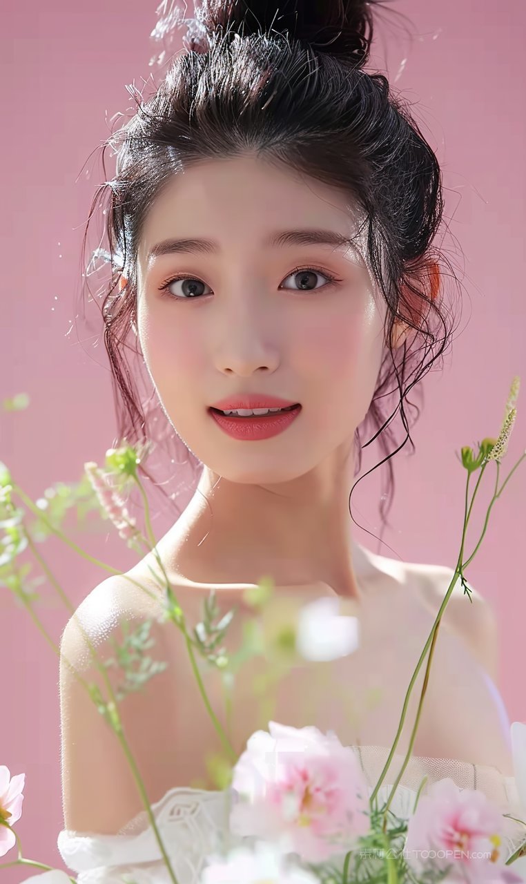 魅力美容盛装清纯优美少女时尚美女彩妆