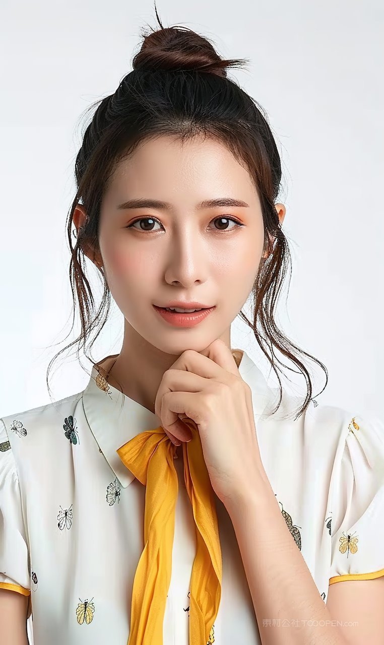 魅力少女高雅女性迷人美白气质