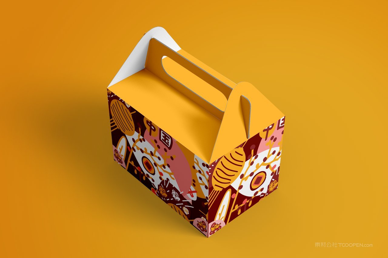 手提礼盒包装样机模板