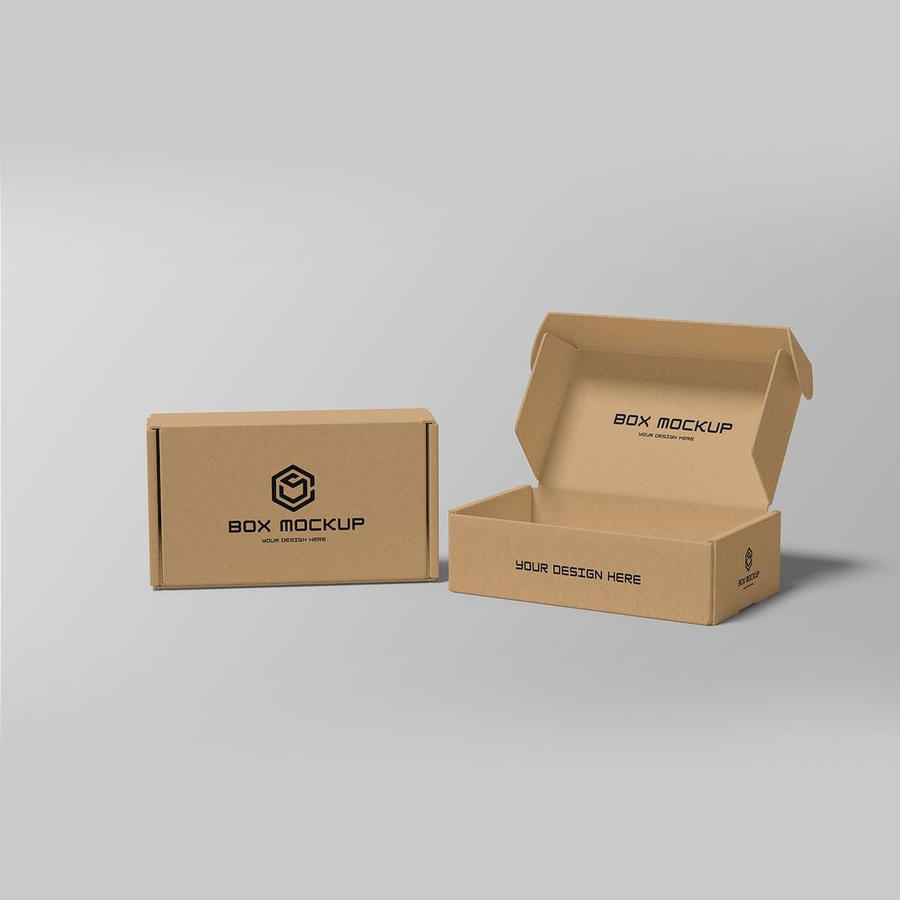 牛皮纸盒子包装样机