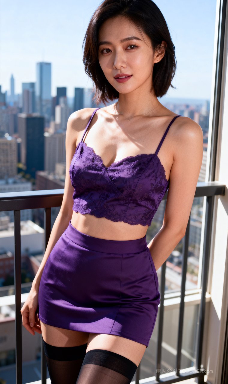 模特短裙长腿性感女性丝袜高雅气质美女