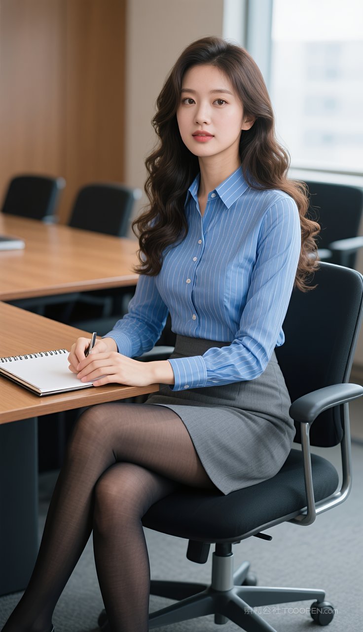 丝袜模特制服美女短裙长腿