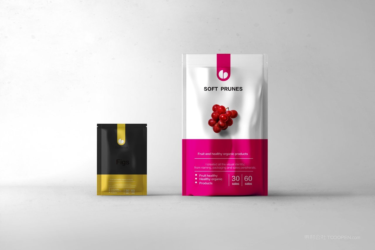 食品塑料包装样机素材