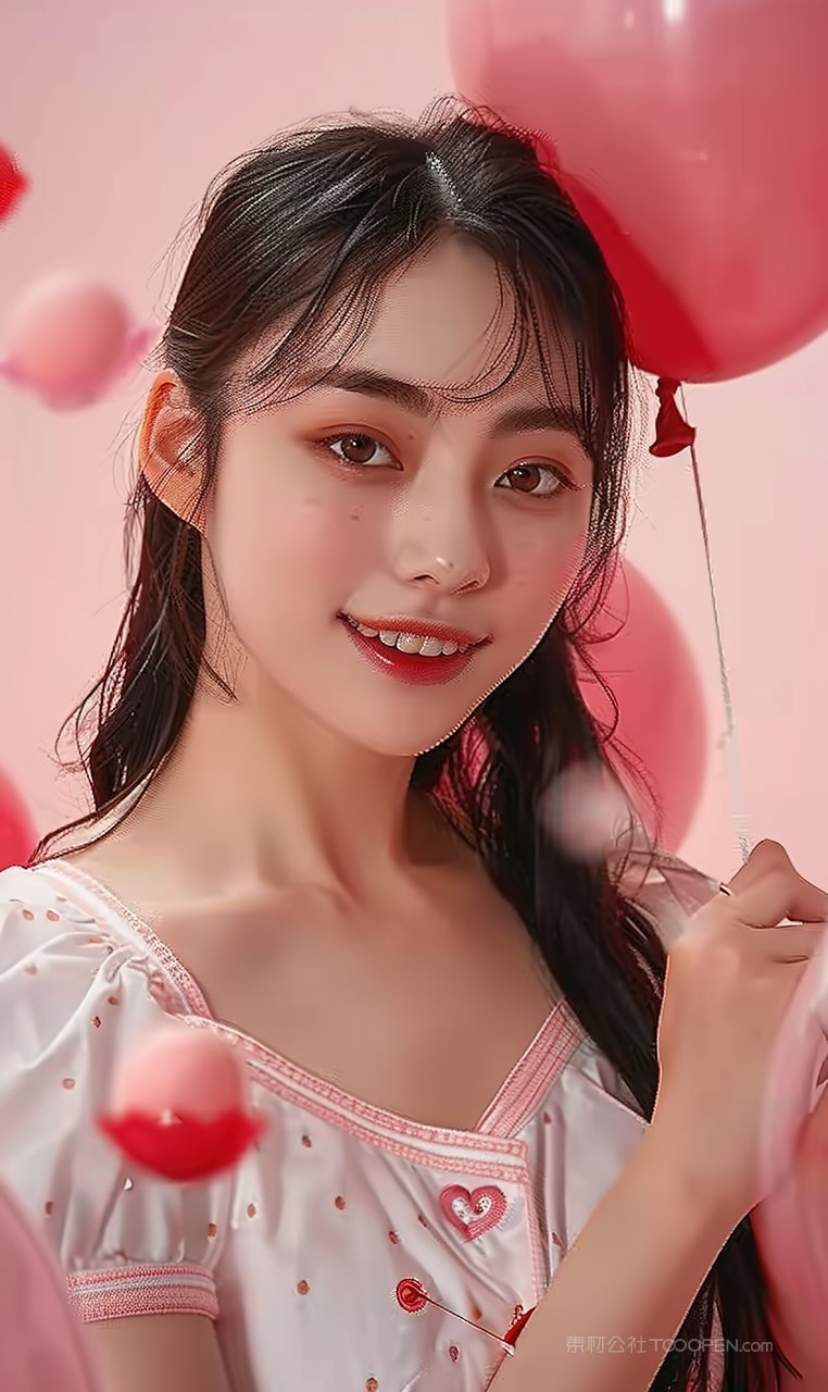 优美美女清纯美容魅力时尚彩妆