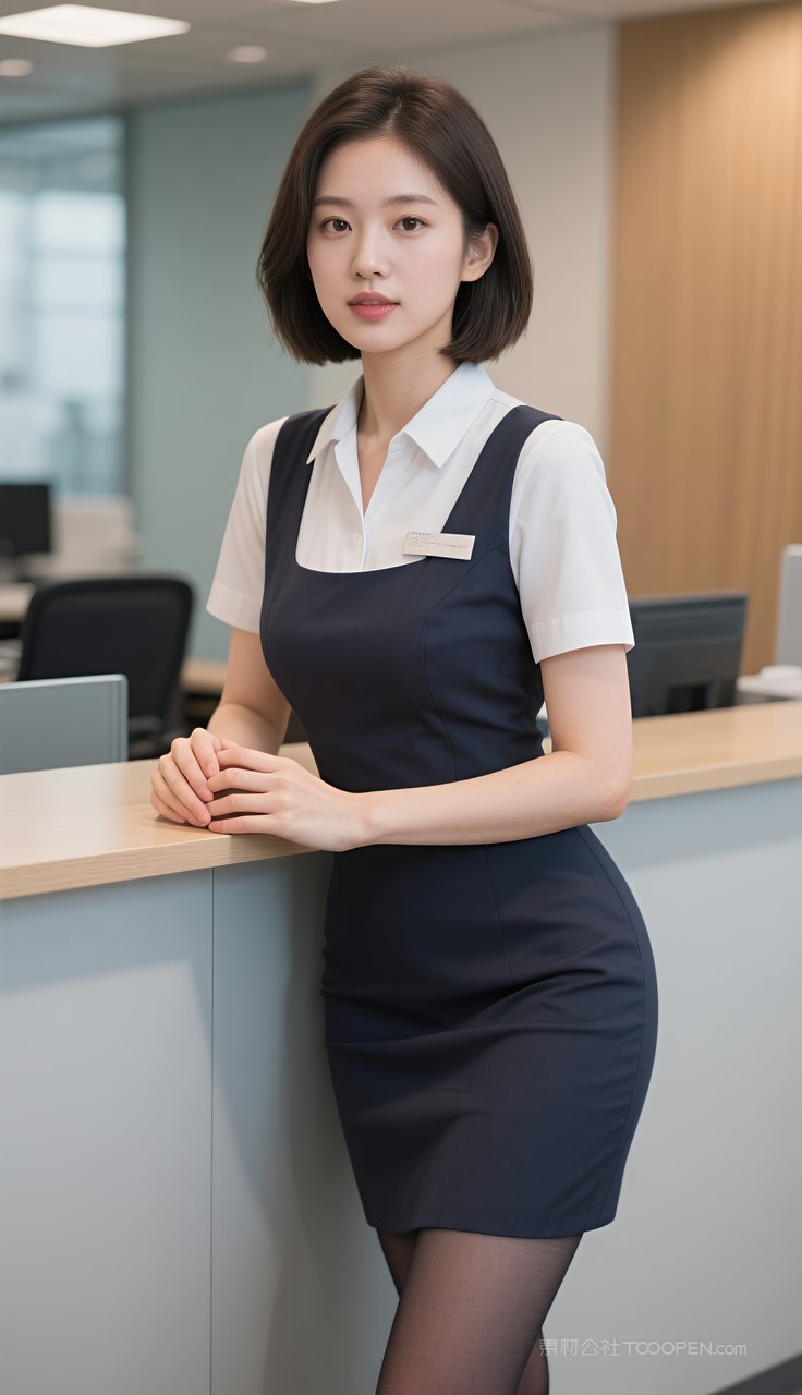 制服短裙美女丝袜模特长腿