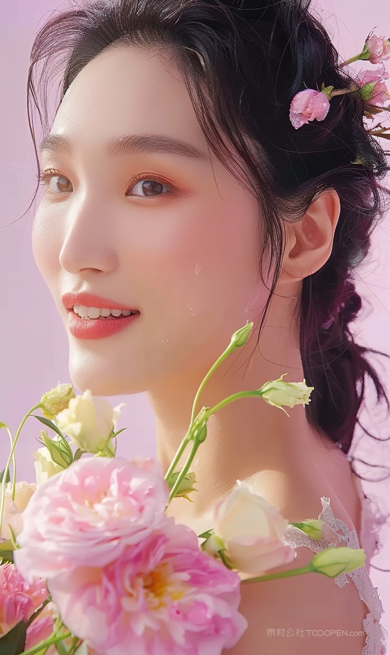 彩妆清纯美白高清女性迷人美女美容魅力少女