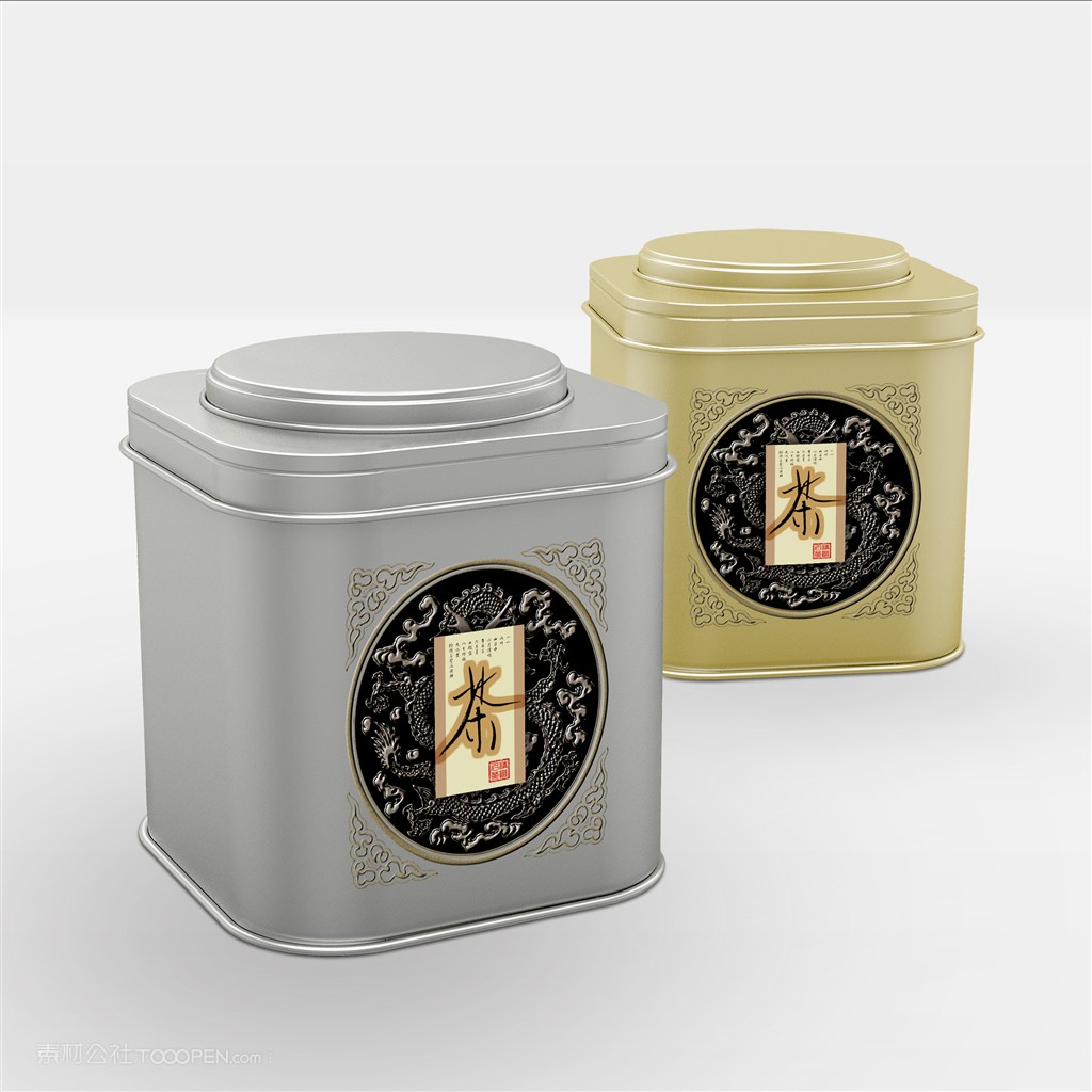 复古方形茶叶铁罐包装茶叶铁罐密封包装