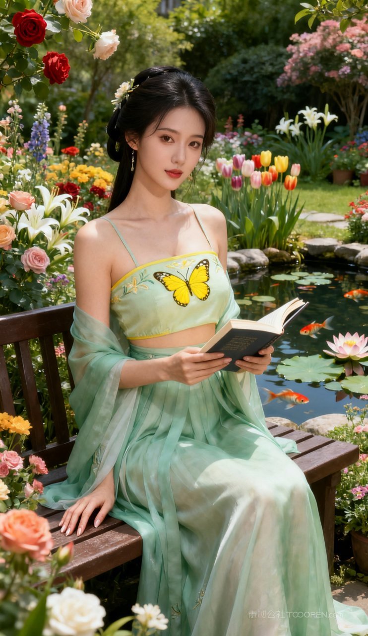 美女汉服国风大胸妩媚古风美艳性感少女