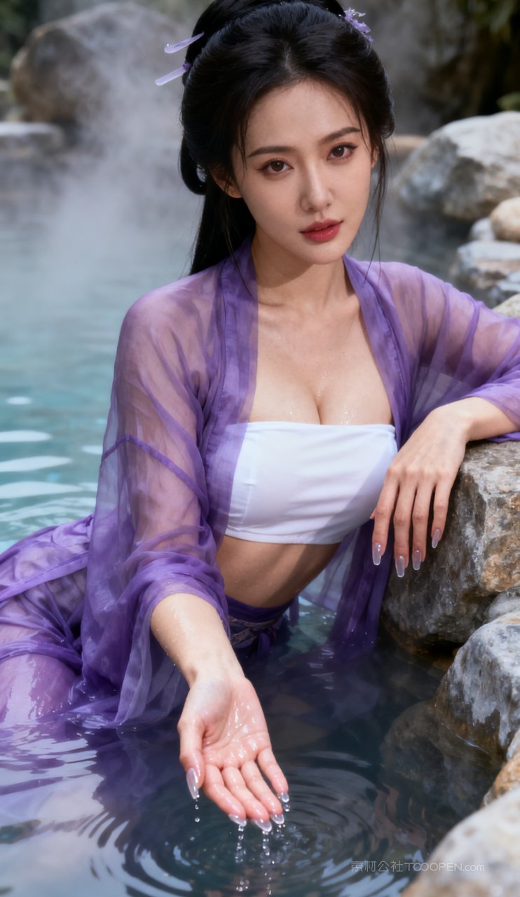 大胸美女美艳性感少女汉服古风妩媚