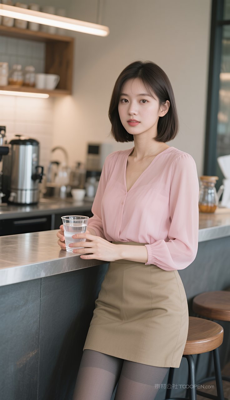 短裙制服美女丝袜模特长腿