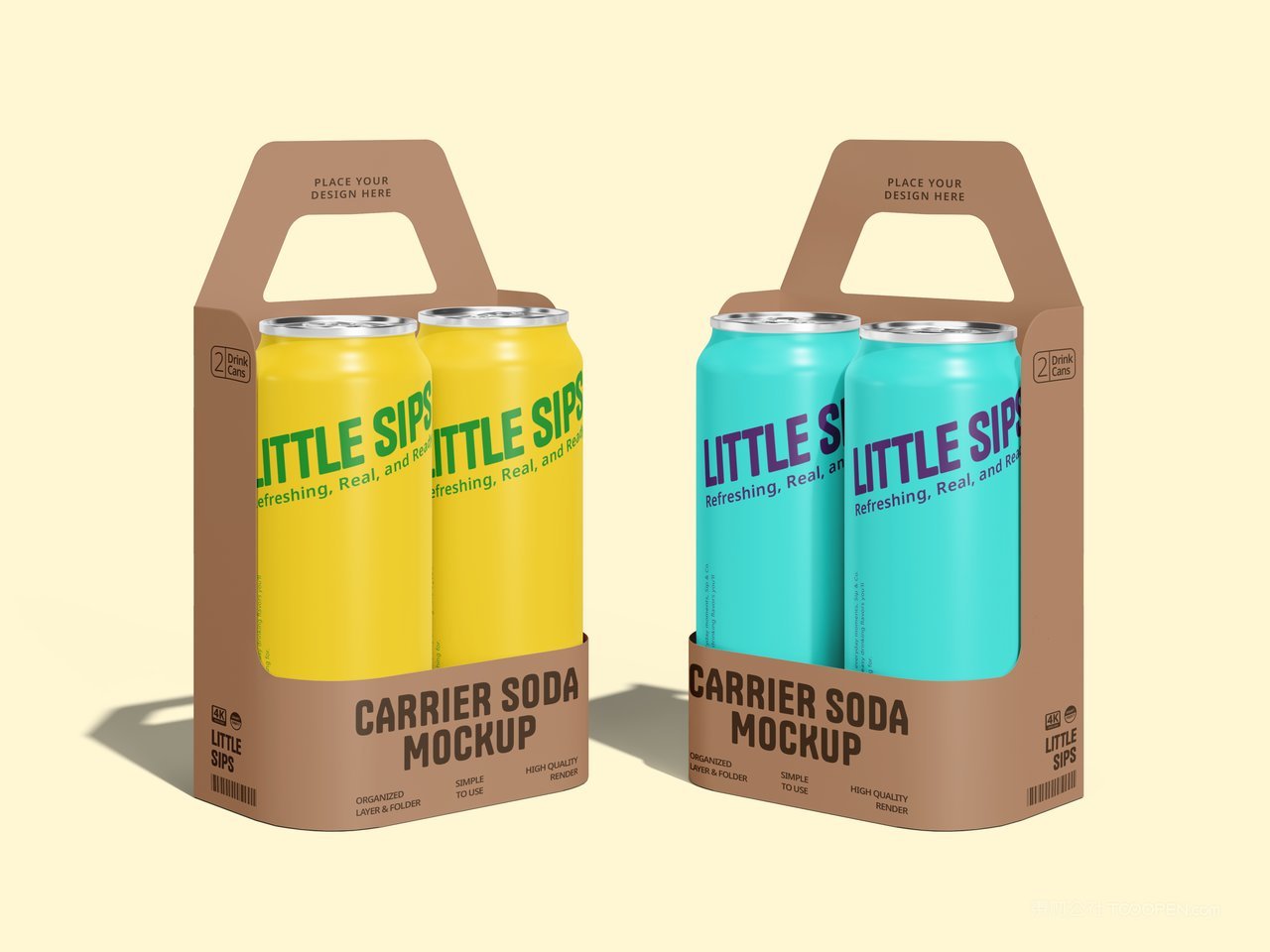 易拉罐组合包装样机