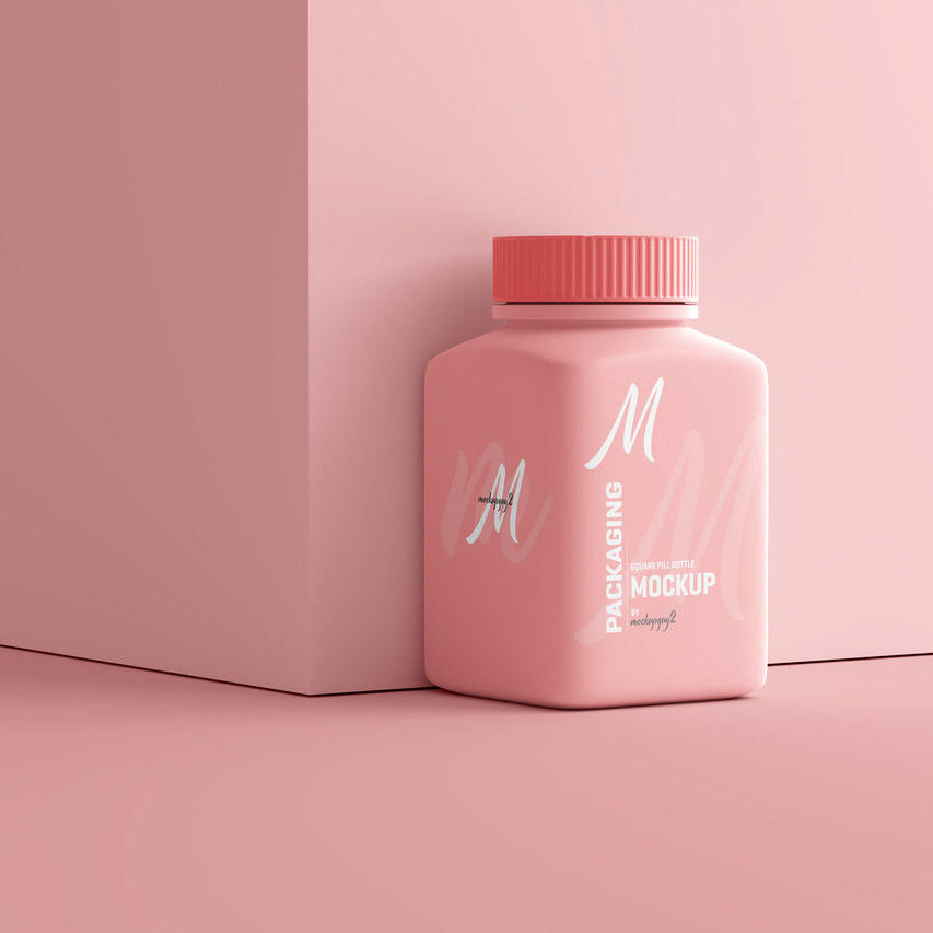 方形塑料瓶样机