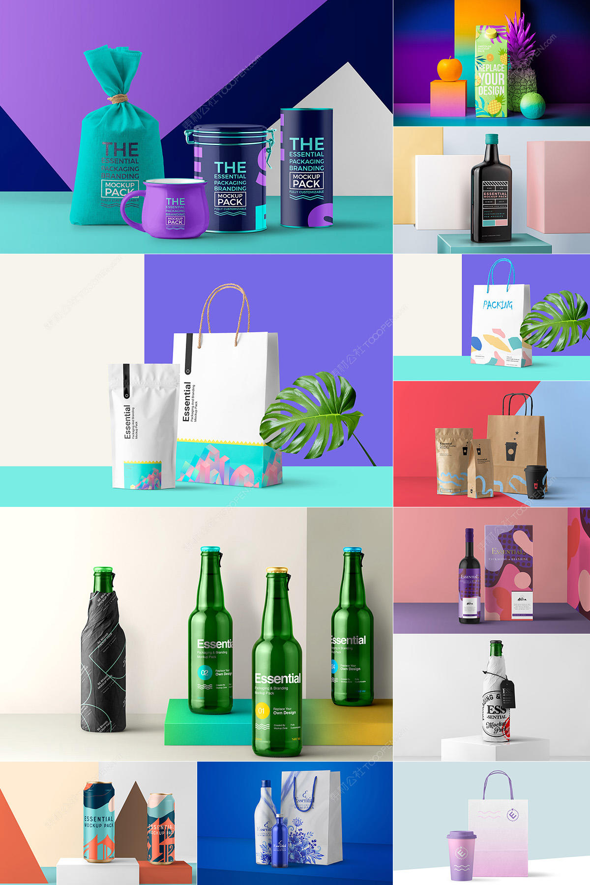 12款精品时尚包装设计样机