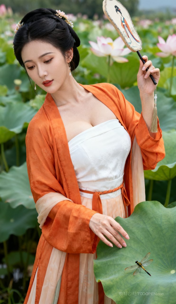 美艳大胸古风妩媚性感美女汉服