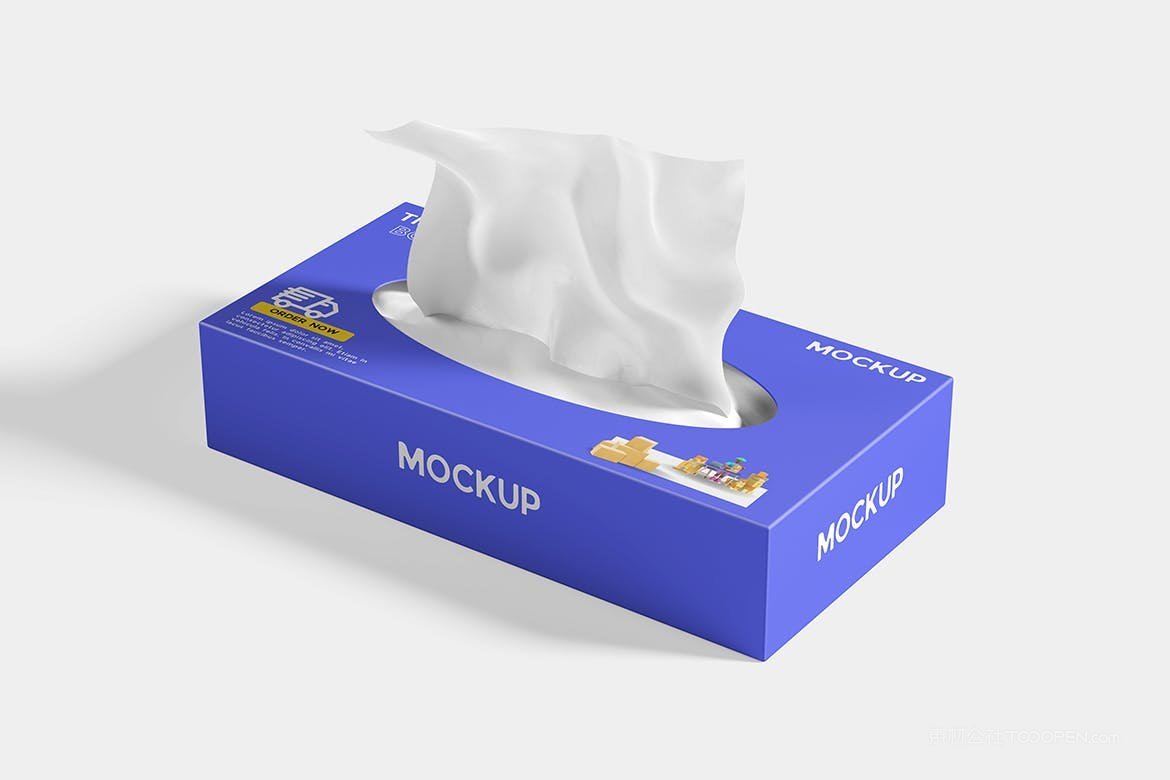 餐厅纸巾盒样机