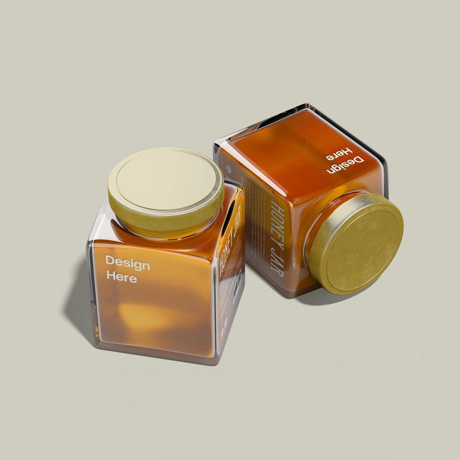 蜂蜜罐包装样机