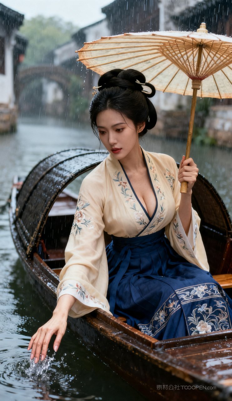 汉服美艳性感女性美女古风写真丰腴