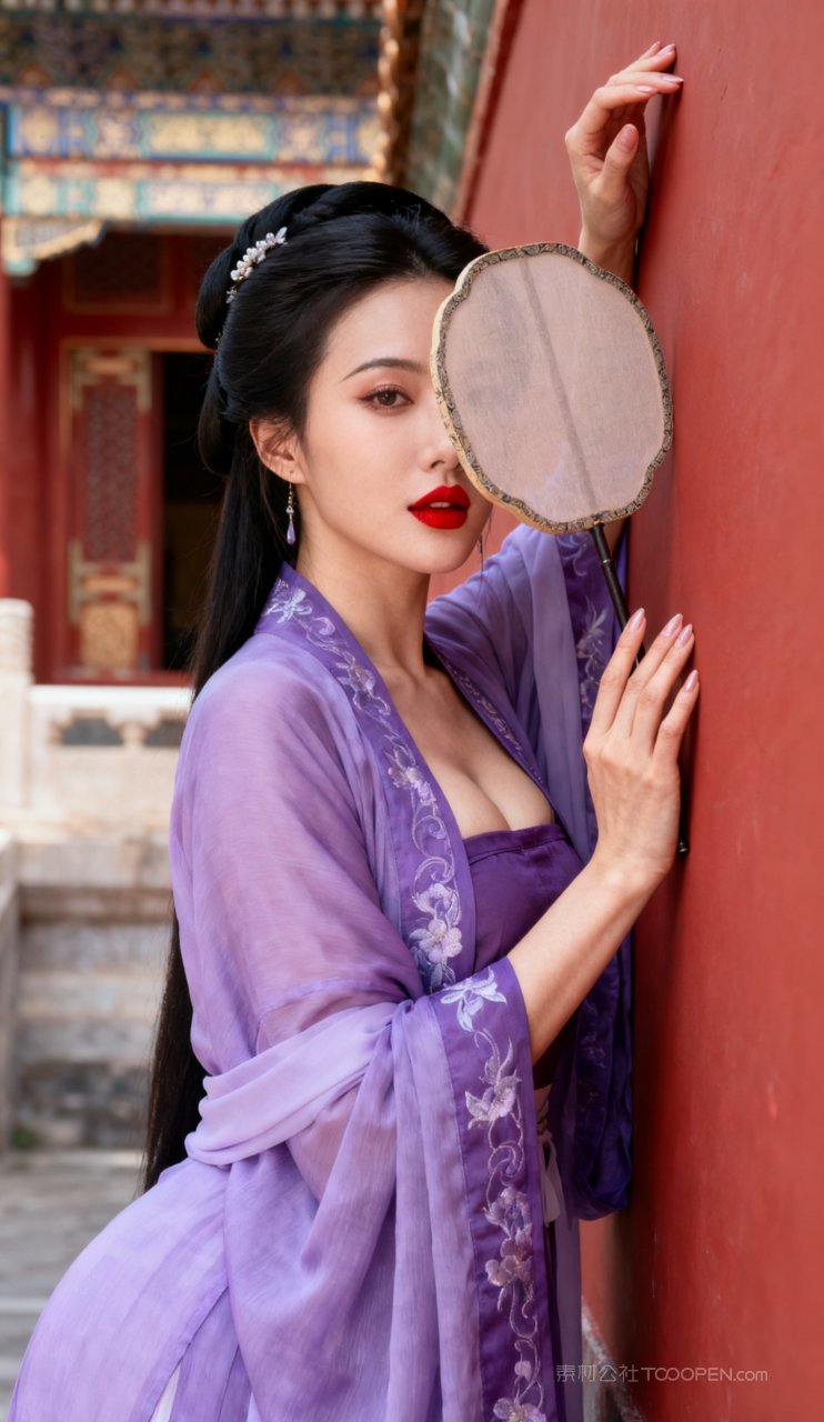 美艳汉服美女性感少女妩媚古风大胸