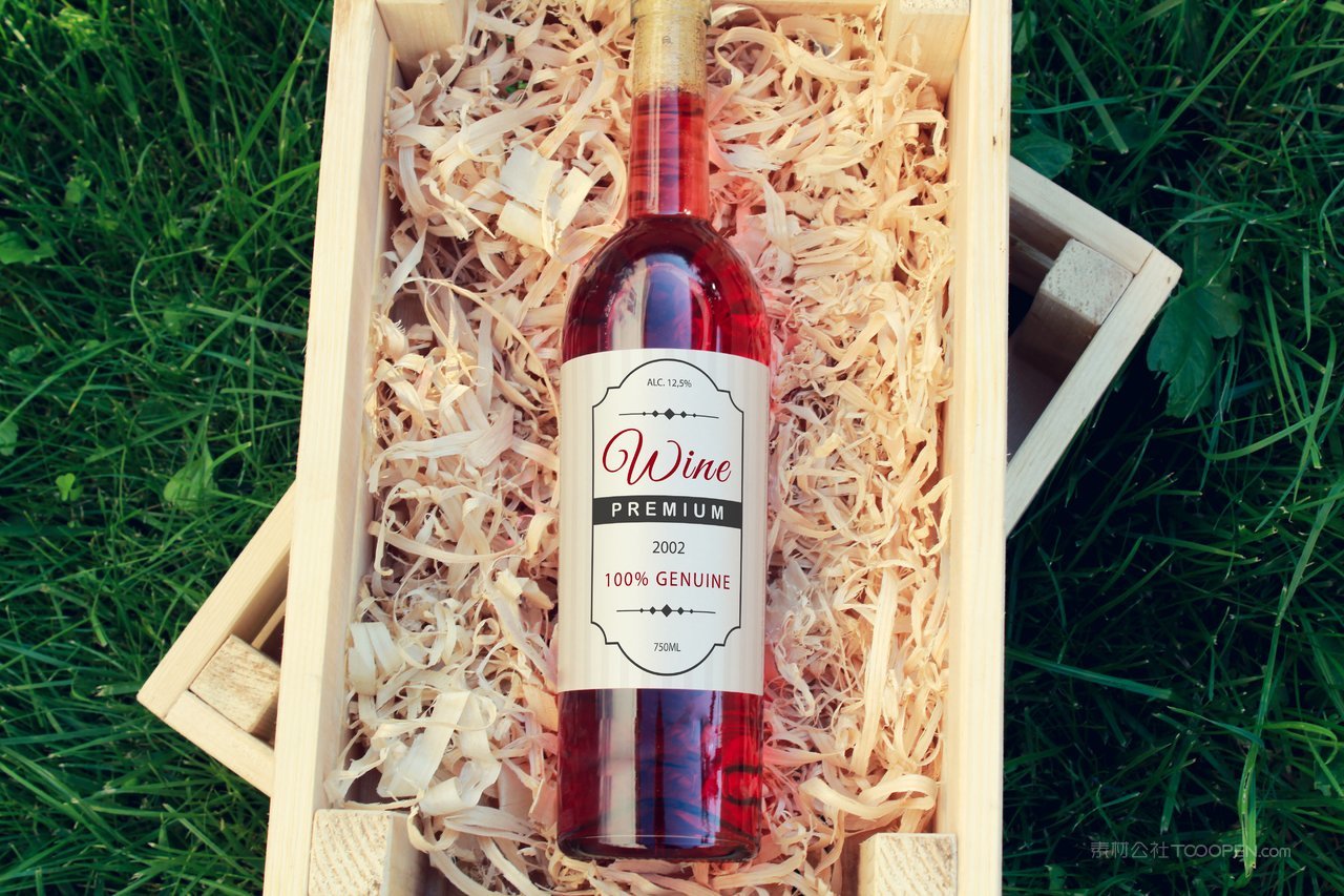 葡萄酒标签样机