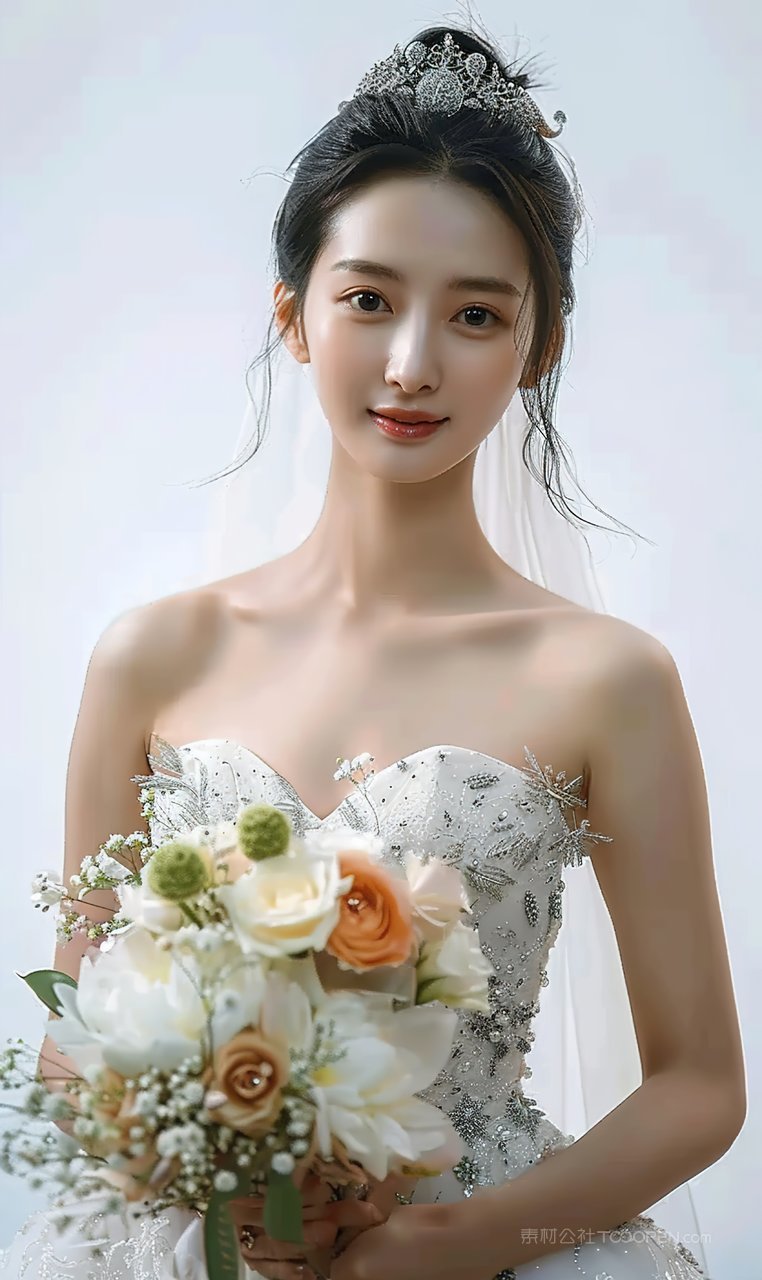 美容魅力美白青春彩妆端庄高雅美女女性时尚