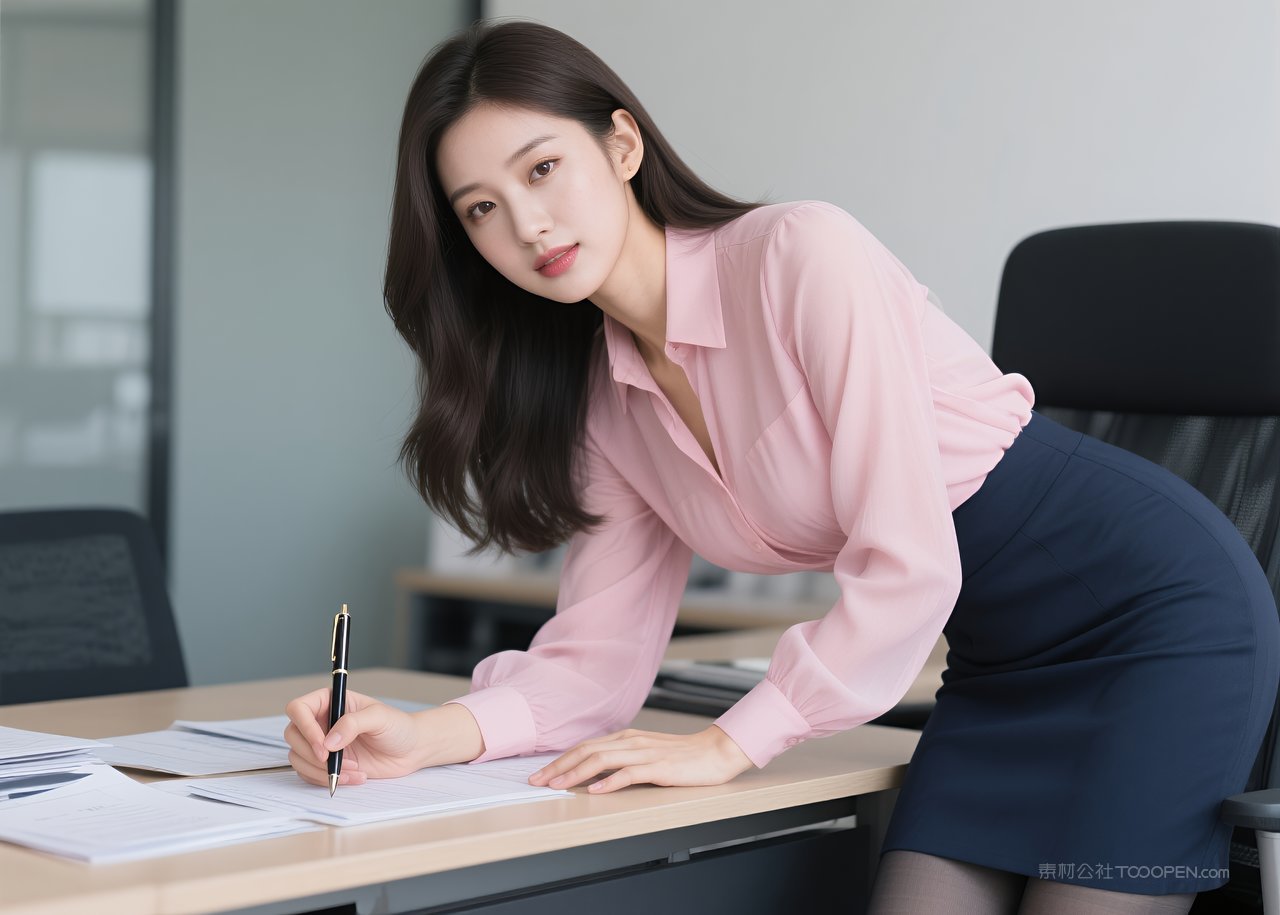 丝袜职业写真模特性感美腿女性美女短裙