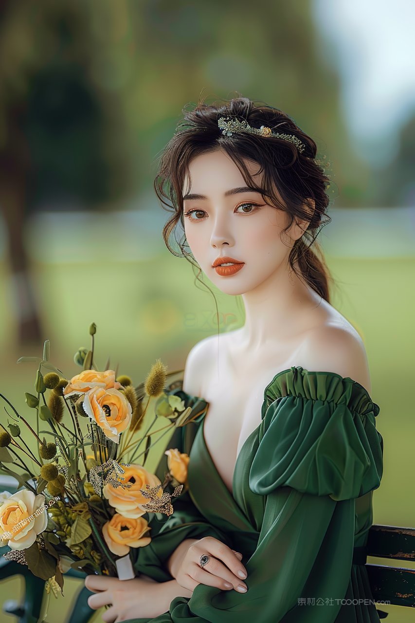 清纯女性青春优美美女时尚年轻魅力彩妆