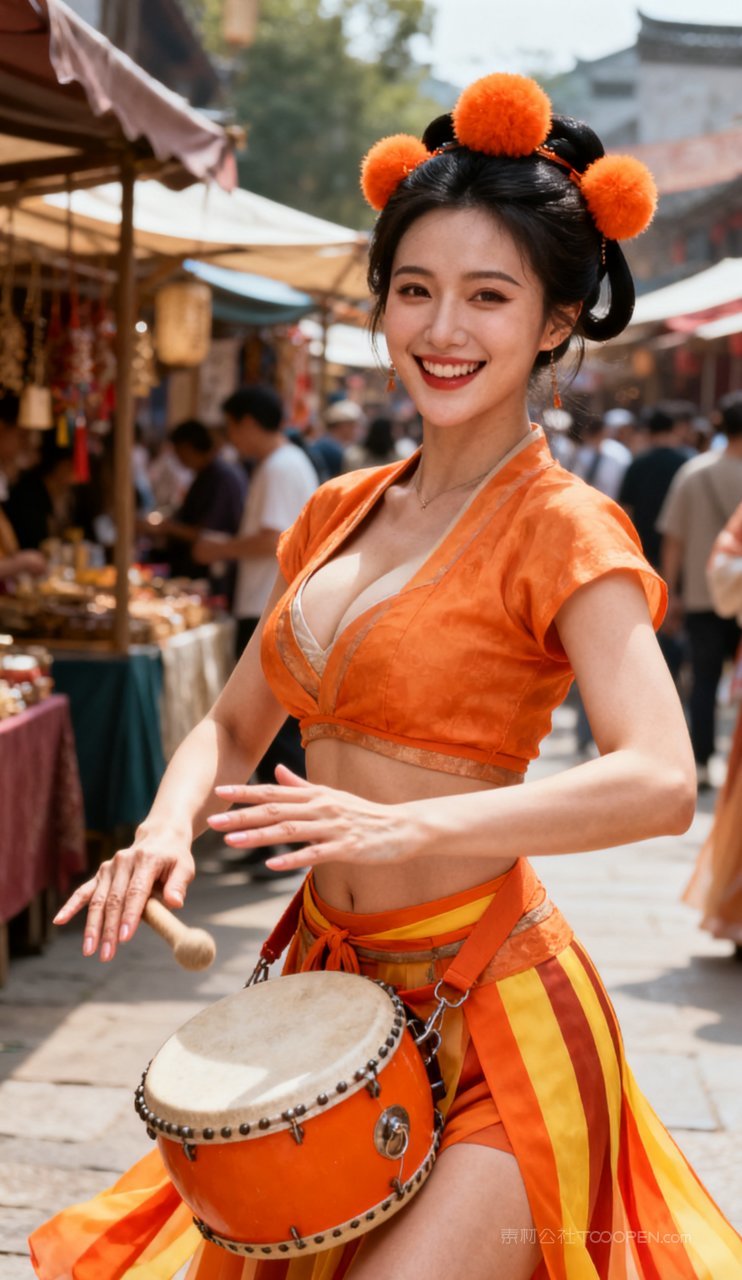 摄影美女汉服古风美艳性感女性丰腴