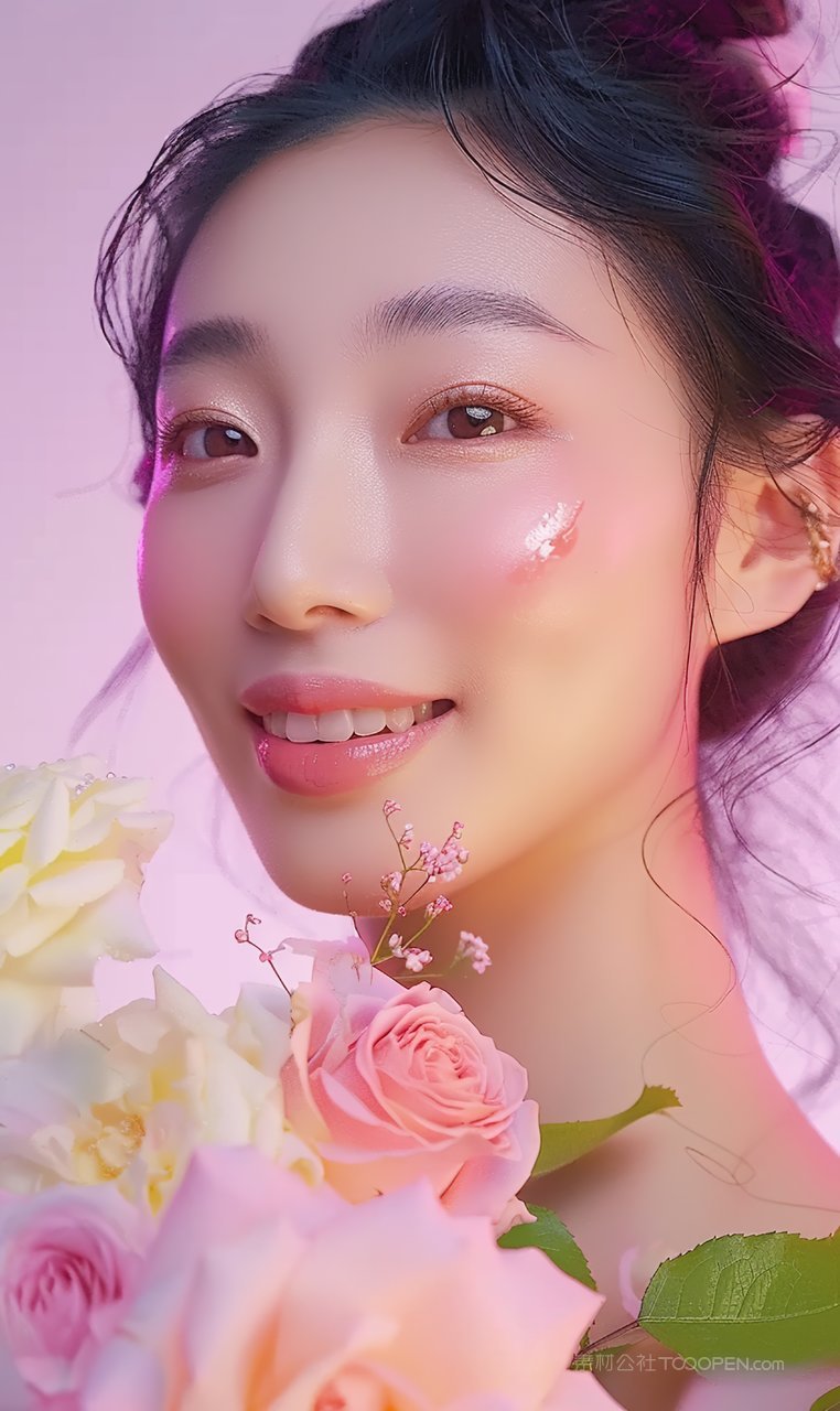 魅力青春女性清纯少女时尚活力