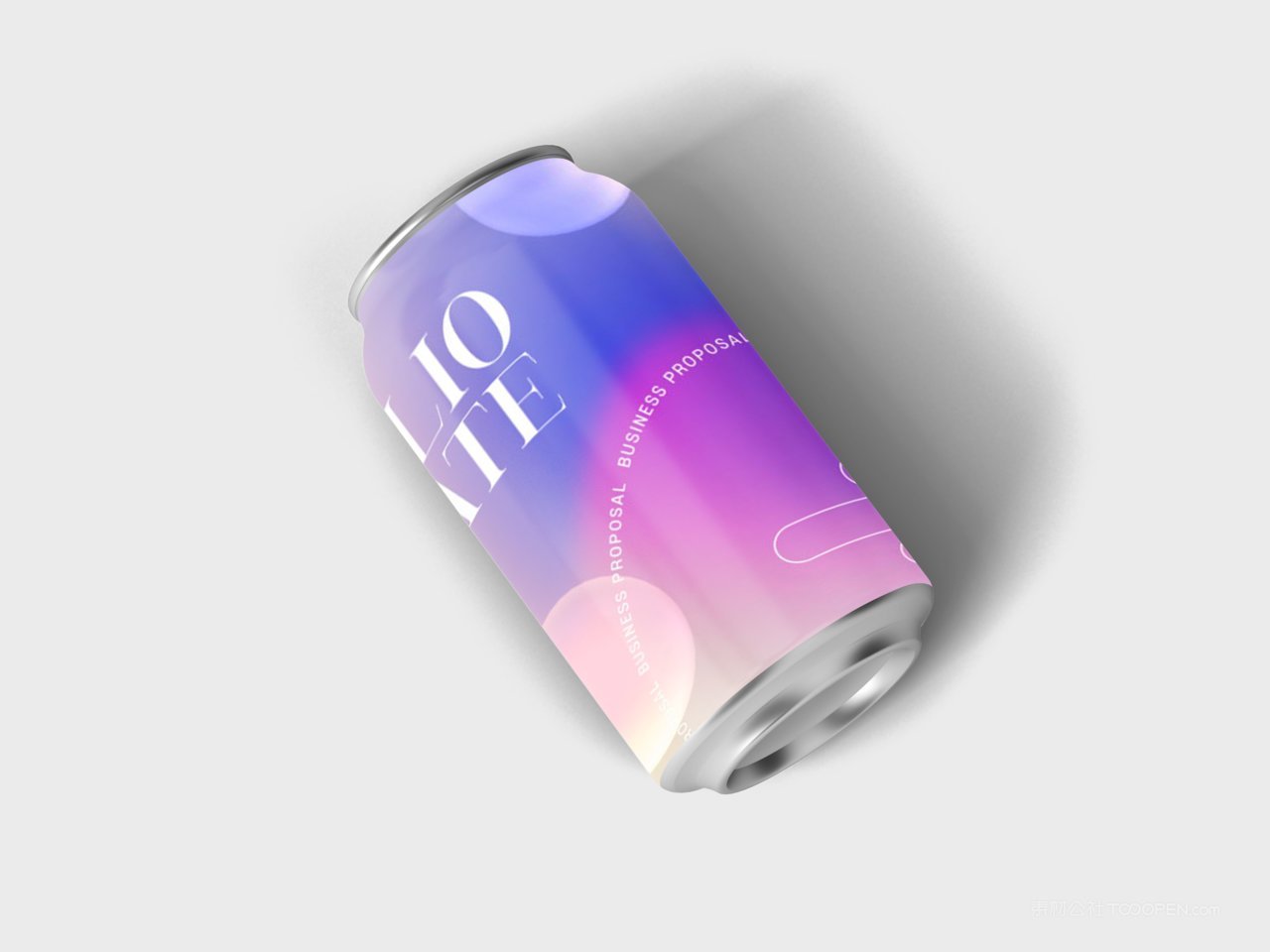 饮料易拉罐样机psd素材模板