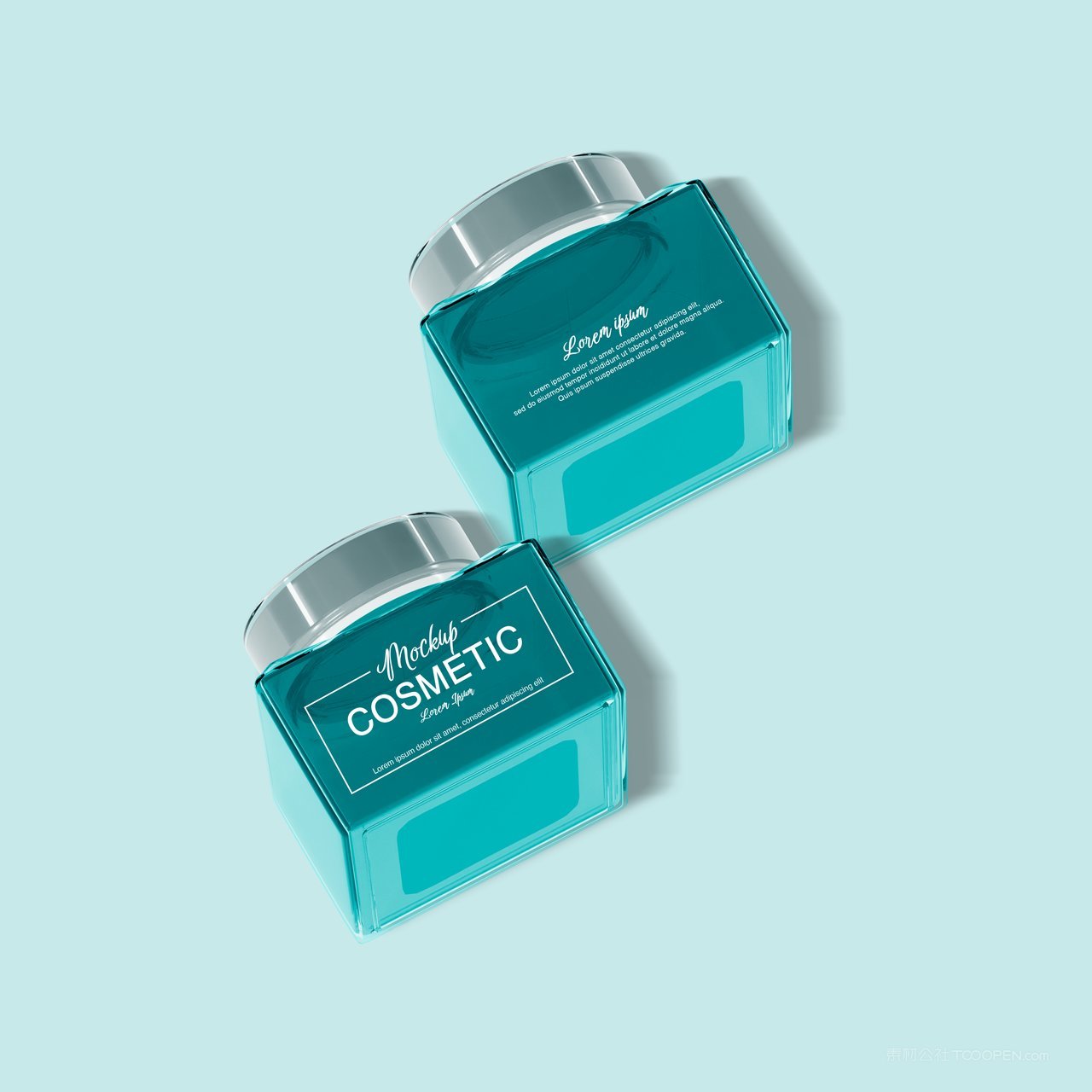 化妆品玻璃罐样机