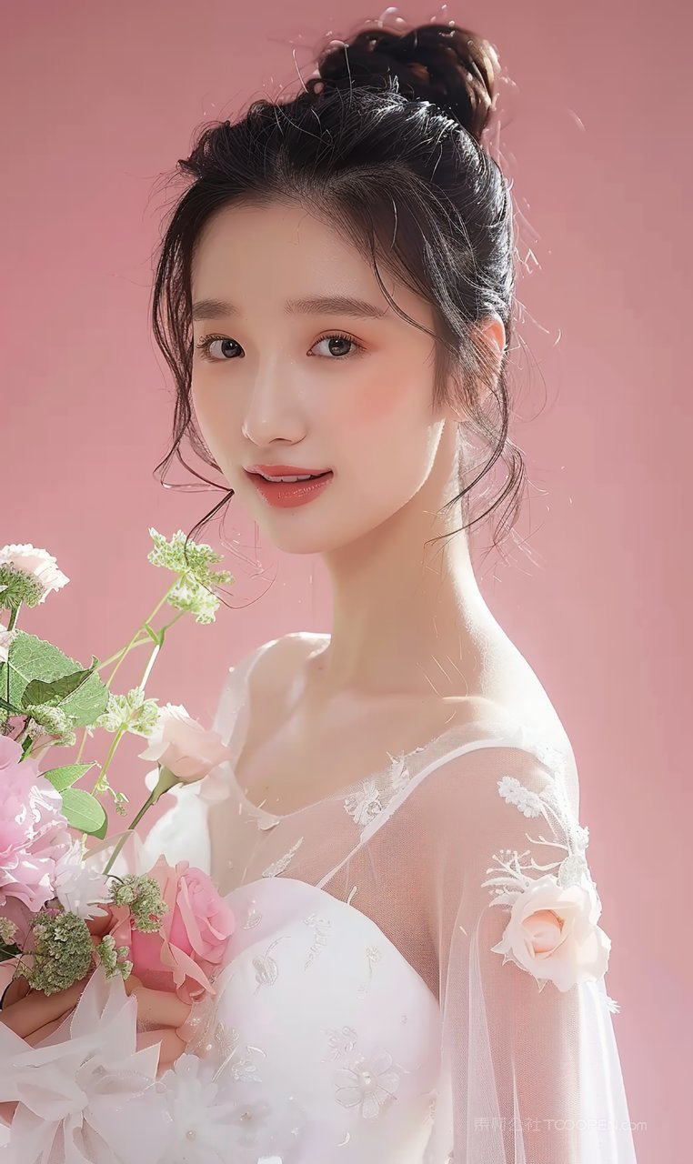 少女女性气质高雅美白魅力迷人