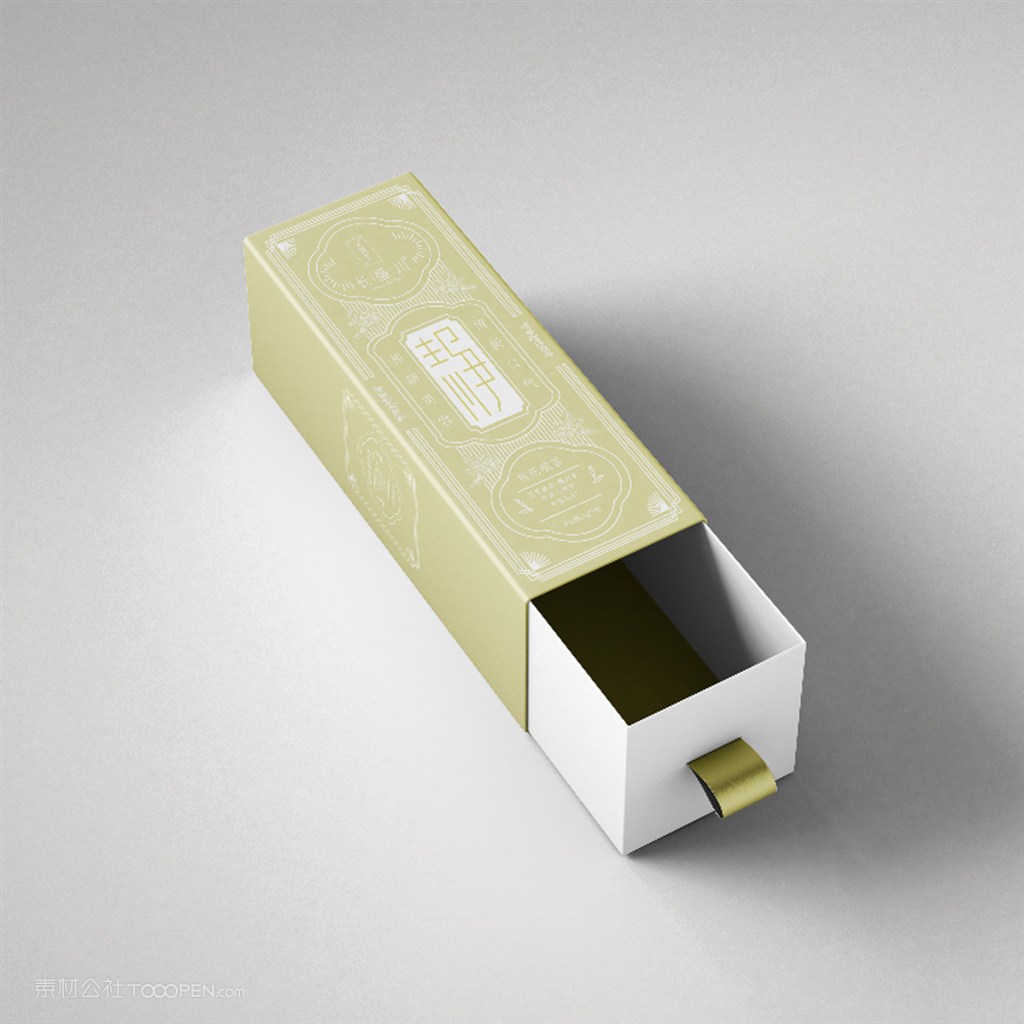 礼品盒立体礼盒礼包手绘小清新风格PSD样机