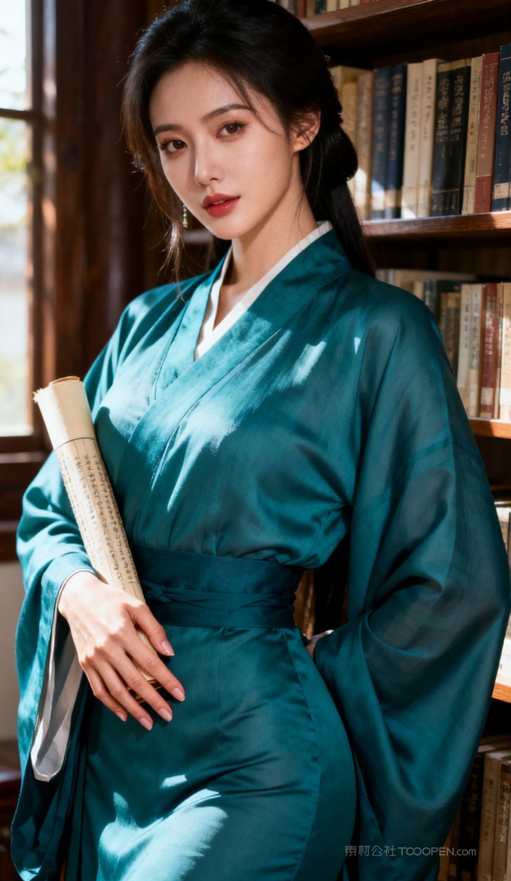 写真性感古风汉服女性美艳丰腴美女