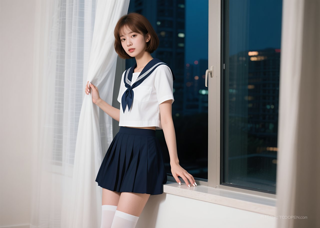 美女丝袜短裙美腿性感模特职业