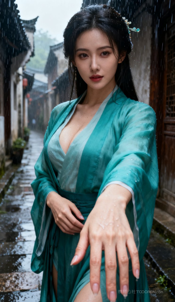 古风汉服少女大胸性感妩媚美艳美女