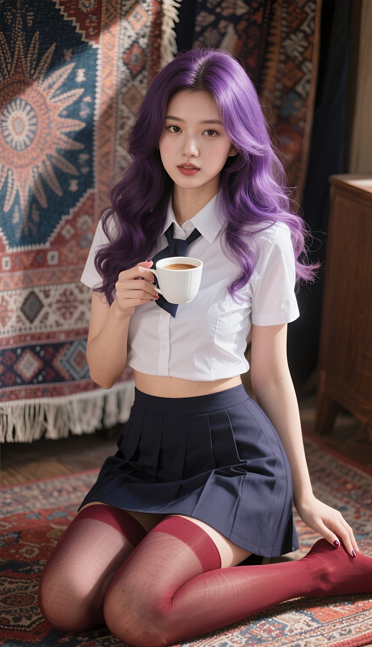 美艳丝袜美腿美女制服短裙模特性感