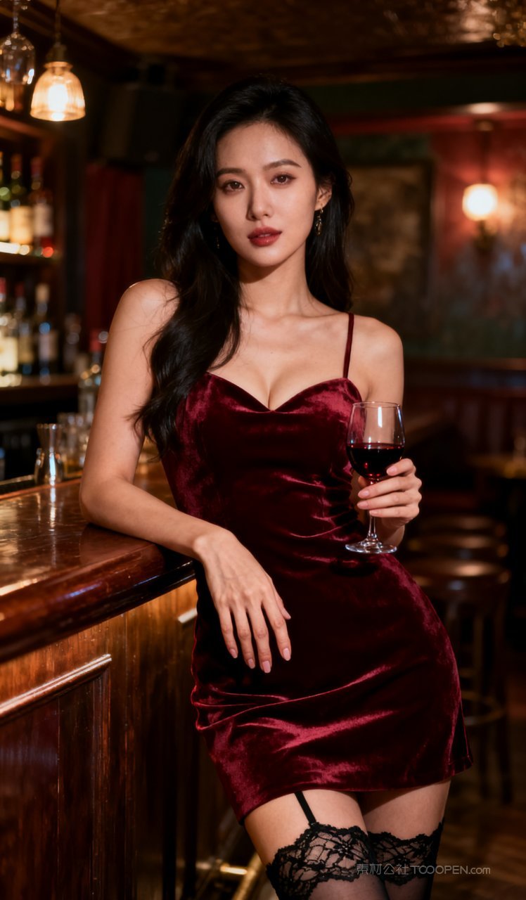 时尚少女性感气质短裙丝袜美女