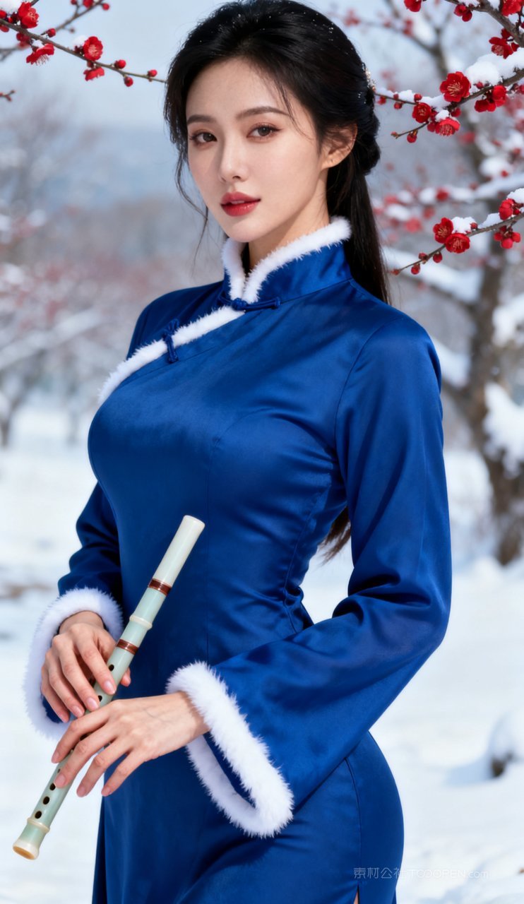 美艳少女古风大胸妩媚汉服性感美女国风