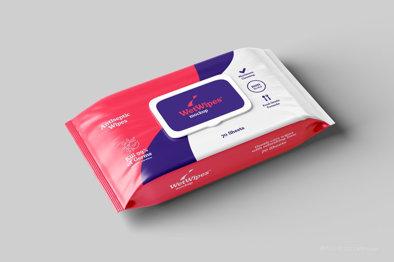湿纸巾湿巾包装样机