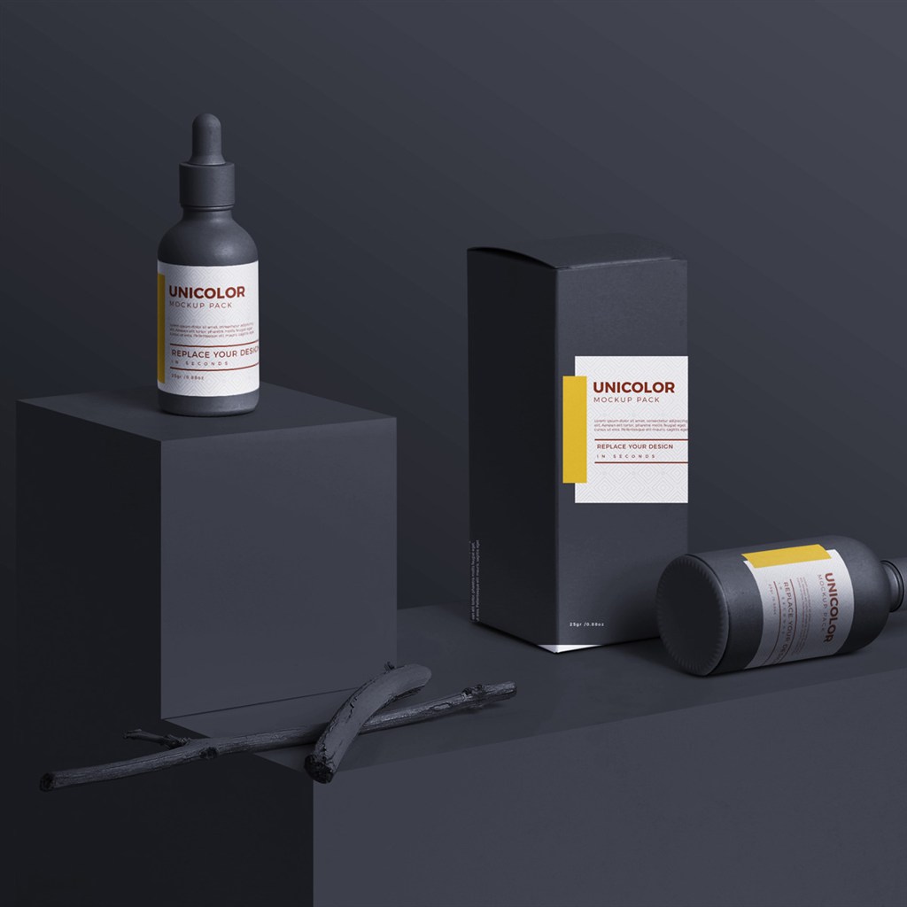 包装盒和包装纸盒设计样机