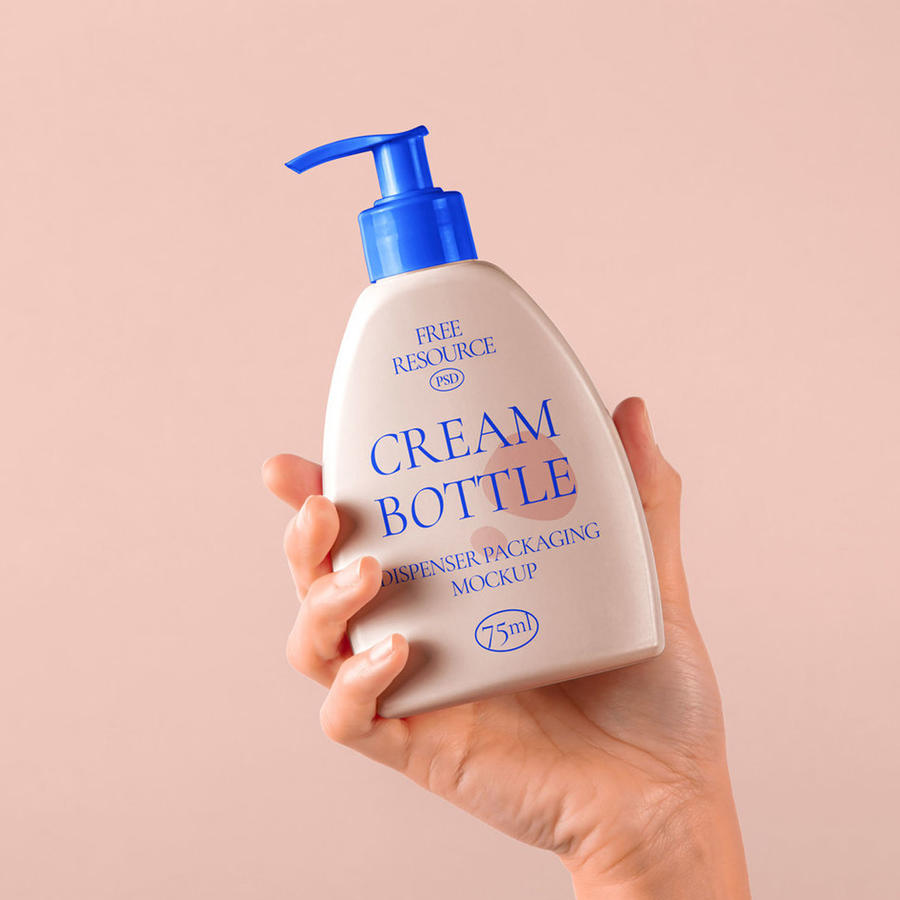 沐浴露样机效果图展示化妆品洗发水润肤乳