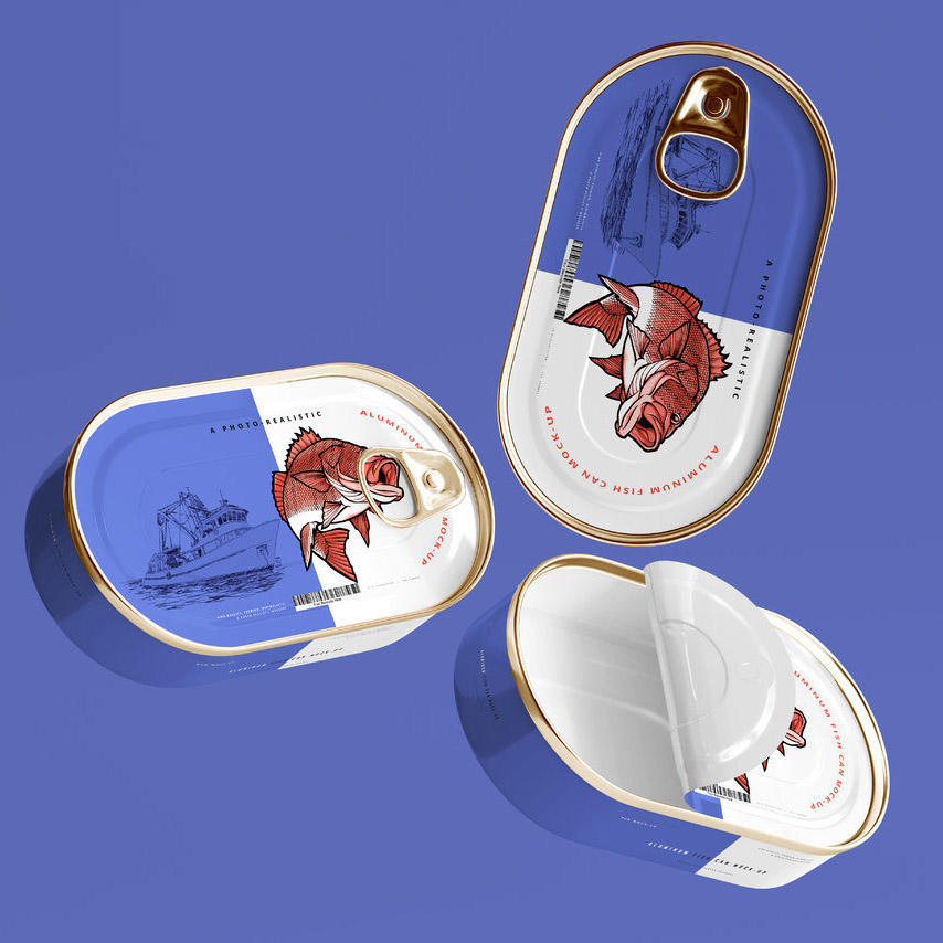 鱼罐头包装样机