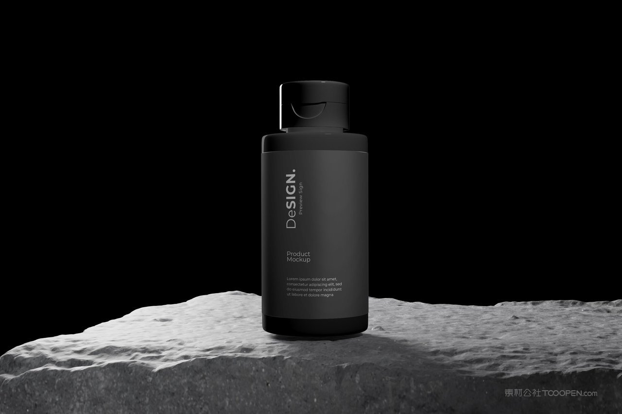 洗发水瓶包装样机