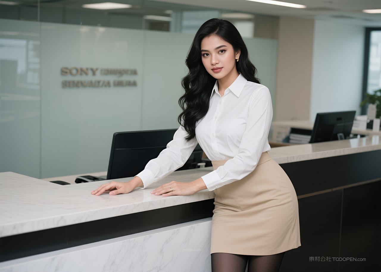 性感模特美腿写真职业女性丝袜美女短裙