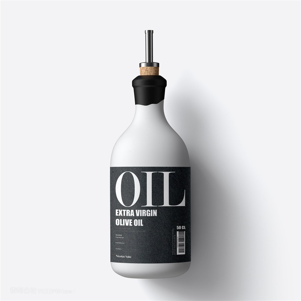 瓶子创意橄榄油包装样机