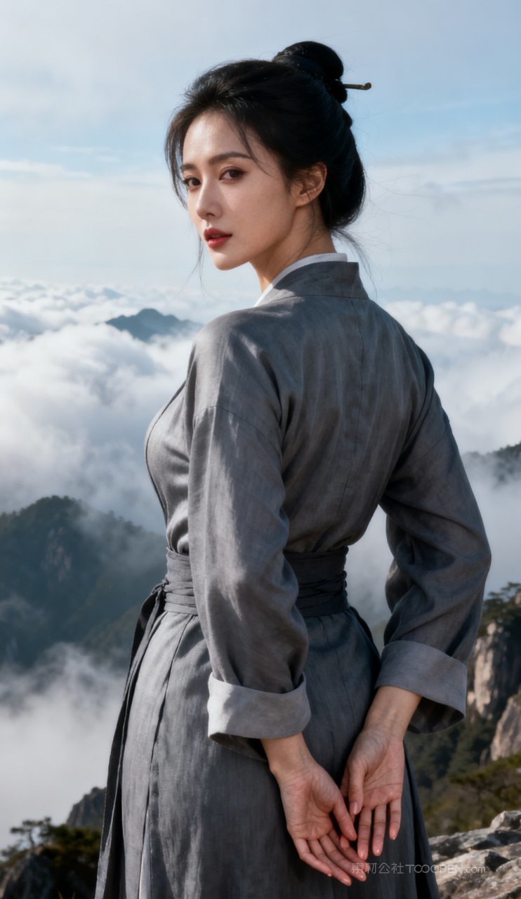 汉服大胸国风古风美女妩媚性感美艳少女