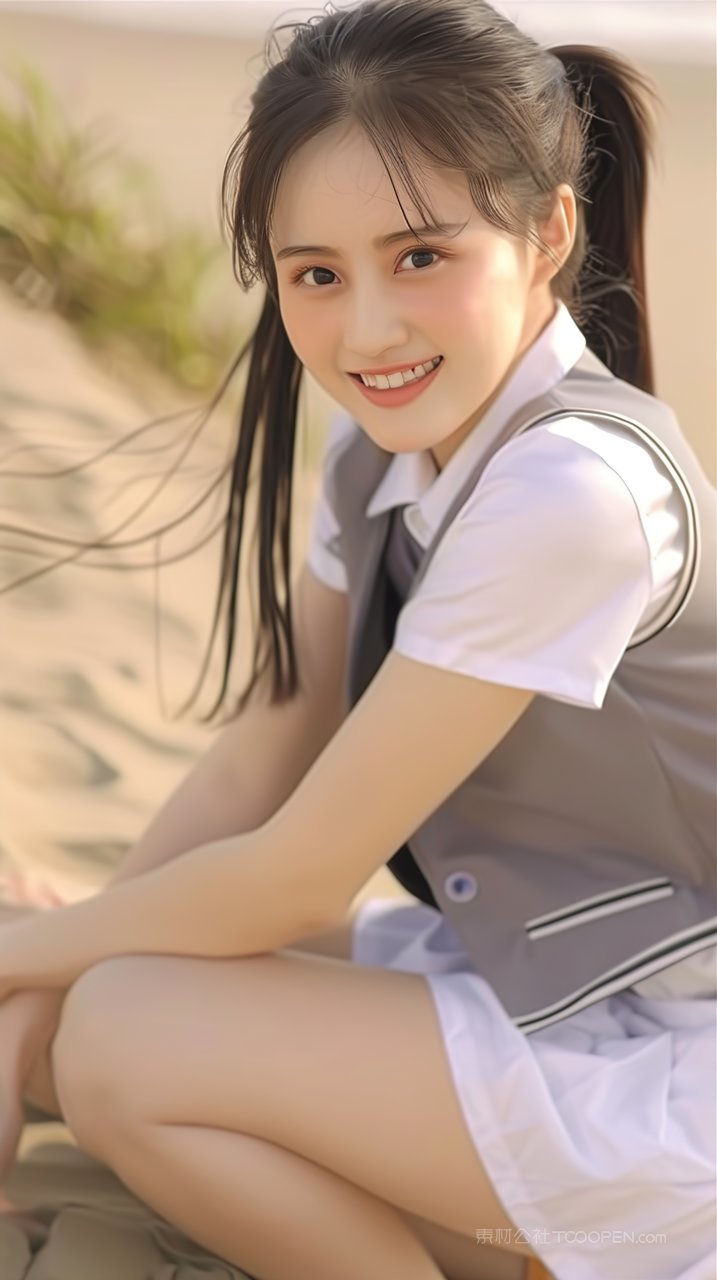 清纯模特少女甜美美女写真年轻女性